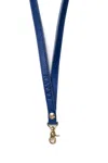 Navvy Weaver - Indigo Blue Leather Lanyard In Blue