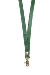 Navvy Weaver - Nettle Green Leather Lanyard In Green