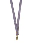 Navvy Weaver - Thistle Grey Leather Lanyard In Grey