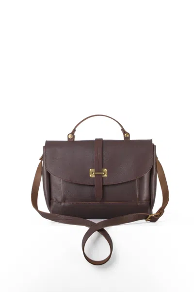 Navvy Women's Balcombe - Silt Brown Leather Satchel