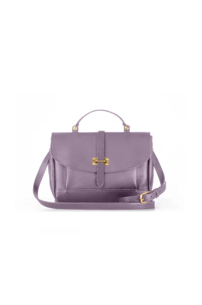 Navvy Women's Balcombe - Thistle Grey Leather Satchel