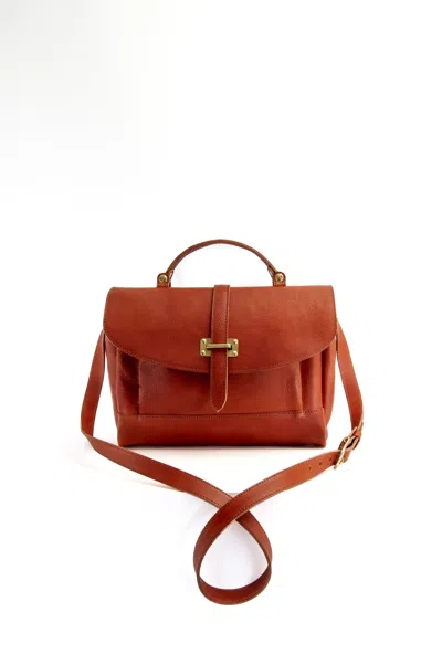 Navvy Women's Brown Balcombe - Clay Tan Leather Satchel