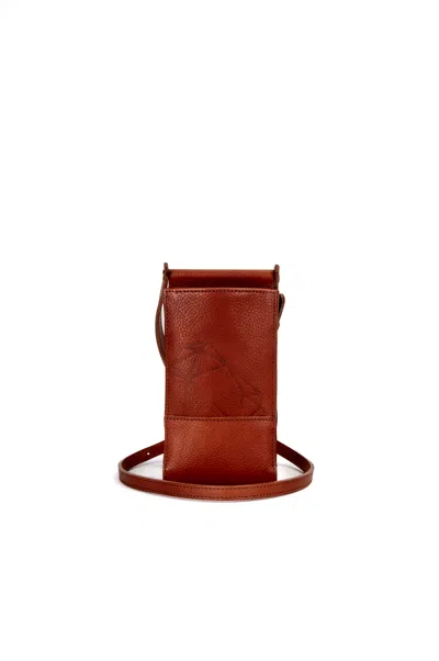 Navvy Women's Brown Lambley - Clay Tan Leather Phone Holder
