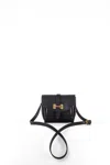 Navvy Women's Chirk - Black Leather Crossbody Bag In Black