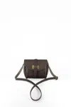 Navvy Women's Neutrals / Grey Chirk - Smog Grey Leather Crossbody Bag In Grey