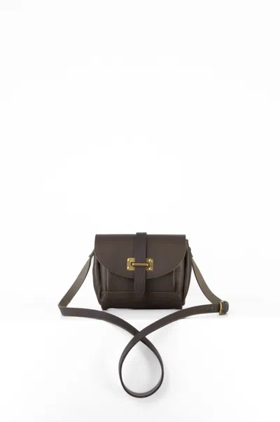 Navvy Women's Neutrals / Grey Chirk - Smog Grey Leather Crossbody Bag