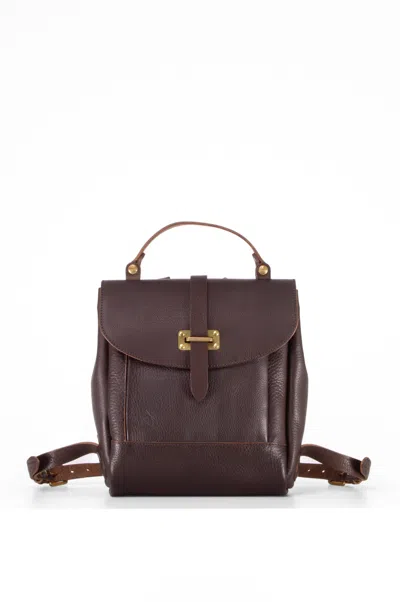 Navvy Women's Oldbury - Silt Brown Leather Backpack