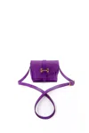 Navvy Women's Pink / Purple Chirk - Violet Purple Leather Crossbody Bag In Pink/purple