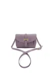 Navvy Women's Pink / Purple Pensford - Lilac Leather Crossbody Bag In Pink/purple
