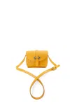 Navvy Women's Yellow / Orange Chirk - Brick Yellow Leather Crossbody Bag In Yellow/orange