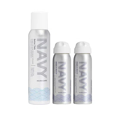 Navy Hair Care Out Of Office Kit In White