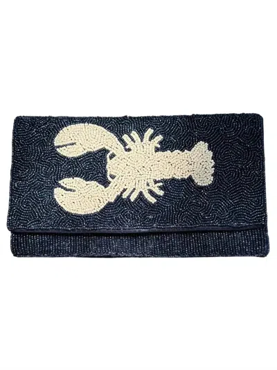 Navy Jane Women's Lobster Clutch In Navy In Blue
