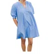 Navybleu Abigail Pullover Dress In Cornflower Blue In Multi