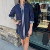 Navybleu Campbell Dress In Navy In Blue