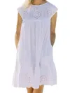 Navybleu Sconset Dress In White In White