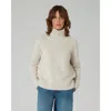 Navygrey The Authentic Funnel Sweater In Lait