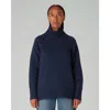 Navygrey The Authentic Funnel Sweater In Navy Marl
