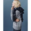 Navygrey The Authentic Funnel Sweater In Storm Grey/undyed Ecru
