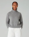 Navygrey The Easy Funnel Sweater In Storm Grey