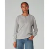 Navygrey The Loopback / Henley Sweater In Slate Grey