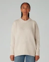 Navygrey The Oversize Sweater In Lait