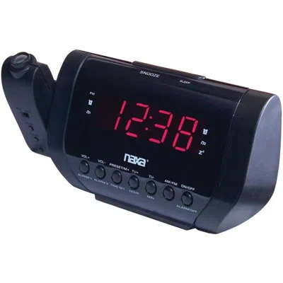 Naxa Digital Electric Alarm Tabletop Clock In Black