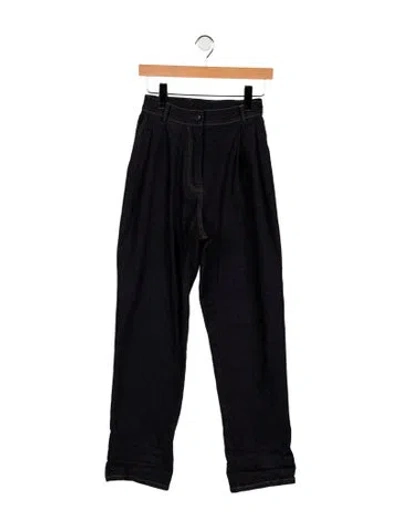 Pre-owned Naya Rea High-rise Straight Leg Jeans In Blue