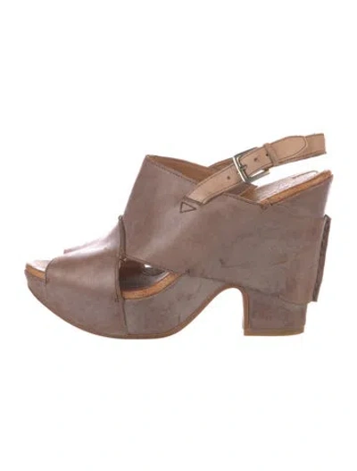 Pre-owned Naya Rea Leather T-strap Pumps In Pink