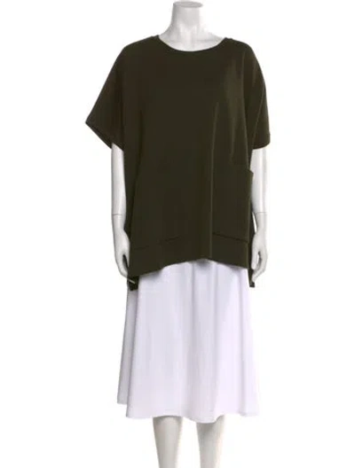 Pre-owned Naya Rea Scoop Neck Short Sleeve Tunic In Green