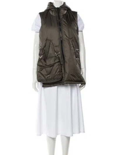 Pre-owned Naya Rea Vest In Green
