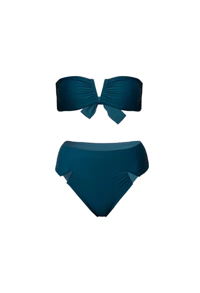 Nayades The Label Women's Stella Two-piece Blue Teal-bottom