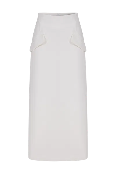 Nazli Ceren Women's White Aveline Skirt