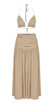 Nazli Ceren Birdie Top In Apple Cinnamon In Brown