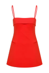 Nazli Ceren Women's Yellow / Orange Gaia Cotton Mini Dress In Tangerine