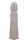 Nazli Ceren Ines Dress In Sequin In Cloud Grey