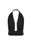 Nazli Ceren Ines Jersey Blouse In Black In Black