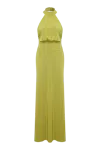 Nazli Ceren Ines Jersey Long Dress In Green Glow In Green