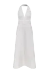 Nazli Ceren Lauryn Midi Dress In Vanilla Ice
