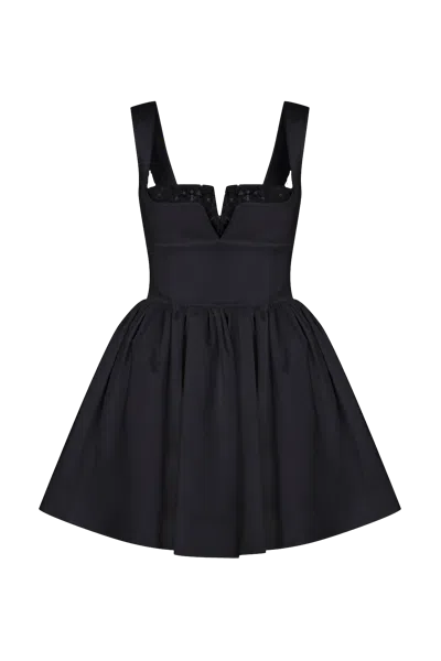 Nazli Ceren Leanne Dress In Black In Ebony