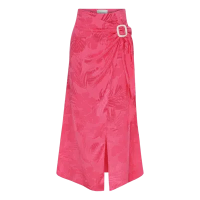 Nazli Ceren Maia Wrap Skirt In Fushia In Pink