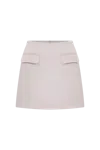 Nazli Ceren Women's Pink / Purple Marde A-line Mini Skirt In Cloud Pink
