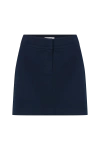 Nazli Ceren Women's Blue Marde Cotton Mini Skirt In Deep Cobalt