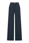 Nazli Ceren Women's Blue Millie Linen Trousers In Dark Navy