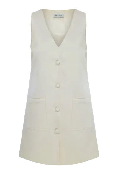 Nazli Ceren Odessa Mini Dress In Vanilla Ice In White
