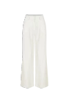 Nazli Ceren Women's Tina Linen Trousers In White Sand