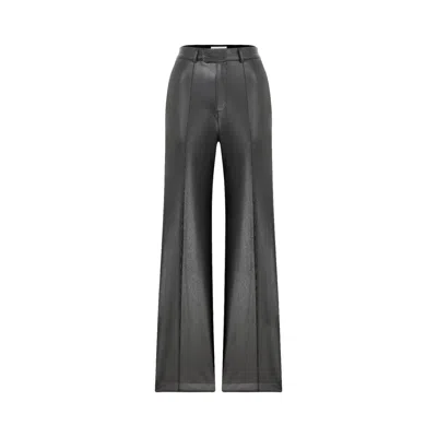 Nazli Ceren Women's Black Millie Vegan  Leather Trousers