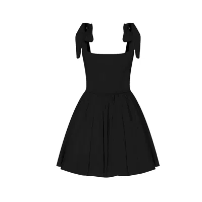 Nazli Ceren Sibby Mini Dress In Noire In Black