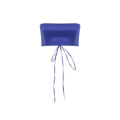 Nazli Ceren Women's Blue Lou Lou Top In Bleu