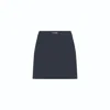 Nazli Ceren Women's Blue Marde Cotton Mini Skirt In Deep Cobalt In Blue