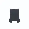 Nazli Ceren Marona Linen Top In Dark Navy In Blue